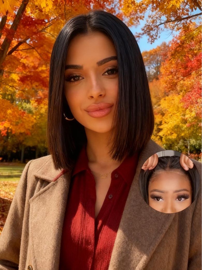 Bye Bye Knots Wig 7x5 Glueless Lace Black Yaki Bob& Longer length Bleached Knots Wig With Drawstring