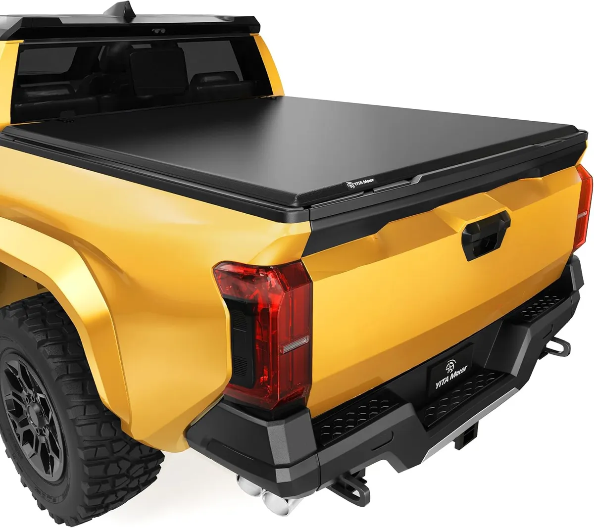 Soft Tri Fold Truck Bed Tonneau Cover Compatible with Toyota Tacoma 2024 2025 2026 (Excl. Trail Edition) 5 ft Bed
