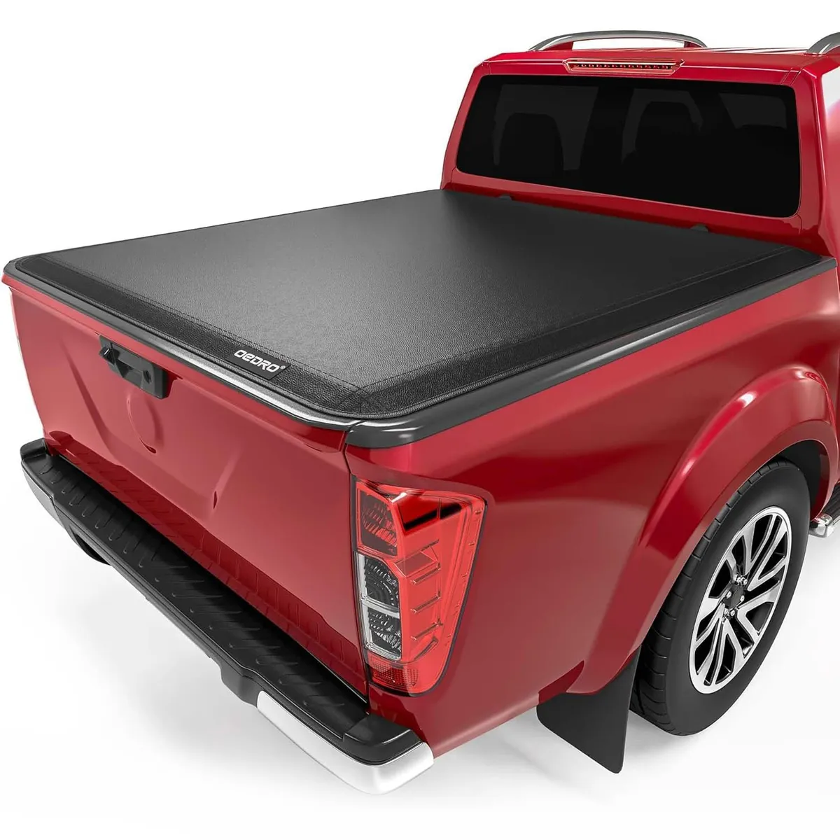 OEDRO 5FT Soft Tri-Fold Tonneau Cover for 2005-2025 Nissan Frontier (w/Utili-Track System) | Waterproof Truck Bed Cover | Easy No-Drill Installation