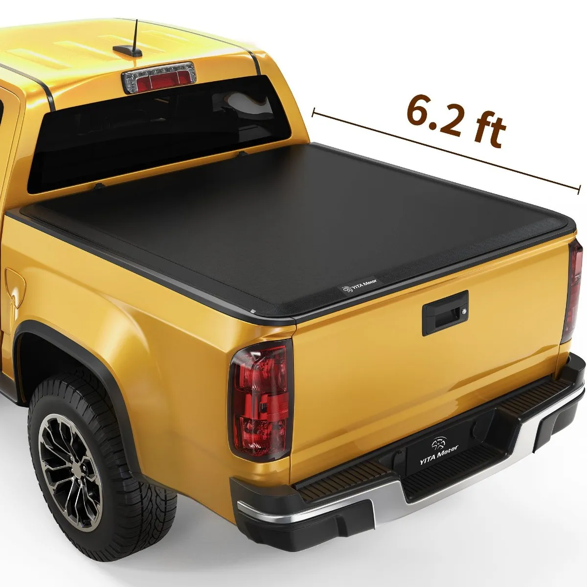 YITAMOTOR® Soft Roll Up Truck Bed Tonneau Cover for 2015-2022 Chevy Colorado/GMC Canyon, Fleetside 6.2 ft Bed