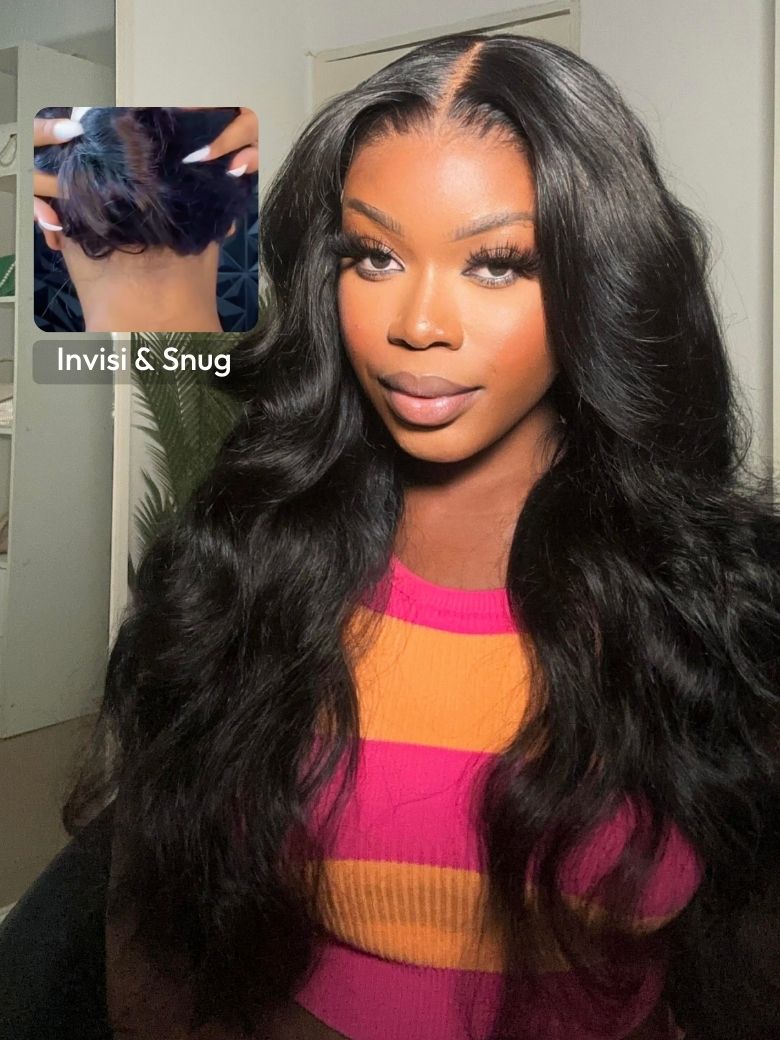 UNice 13x4 Pre-Everything™ Transparent Lace Front 3D Bouncy Body Wave Wig Real Ear To Ear With Invisi Drawstring Wig Lace Fit Better