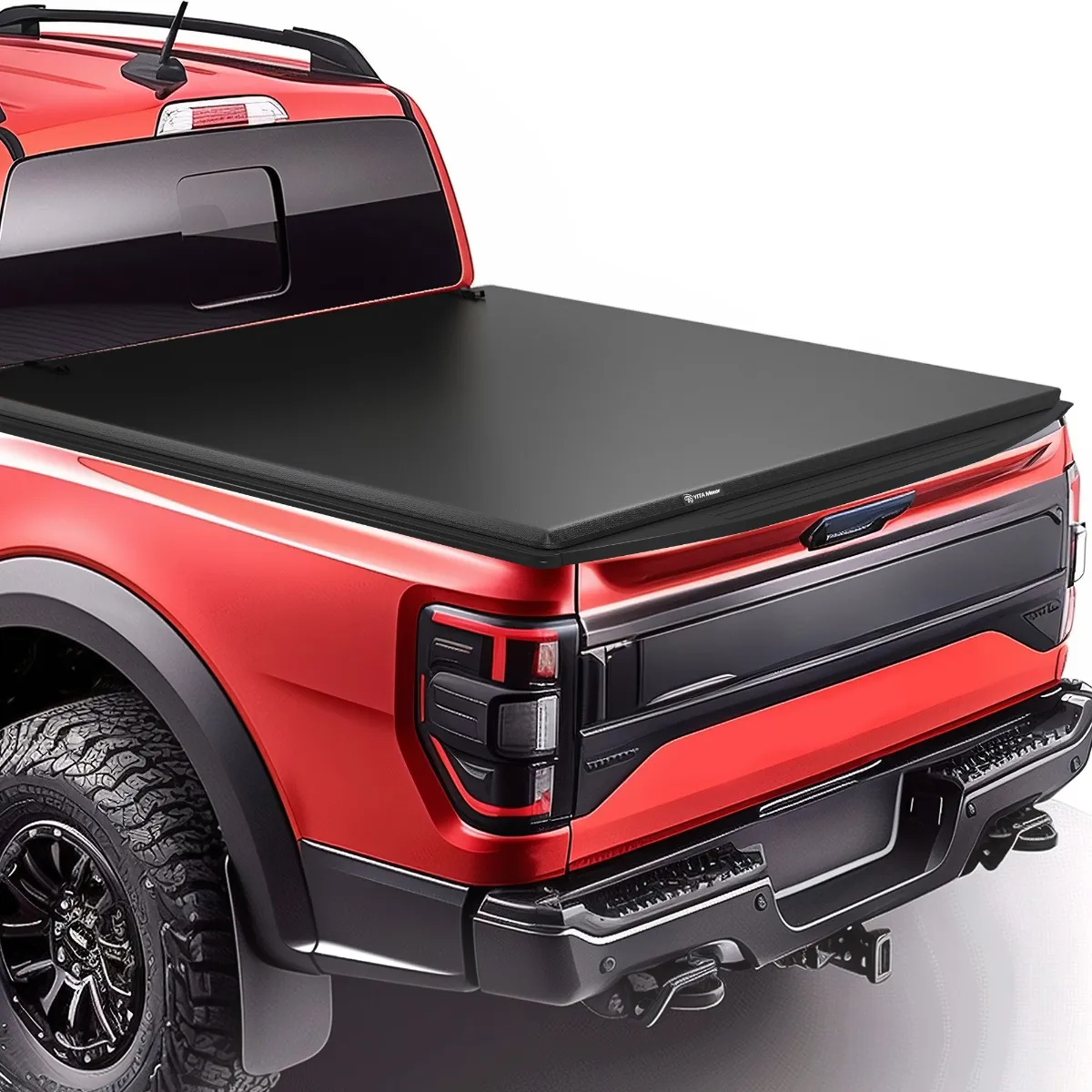 YITAMOTOR Soft Quad-Fold Tonneau Cover for 1999-2026 Ford F-250/F-350 Super Duty 8 ft Bed