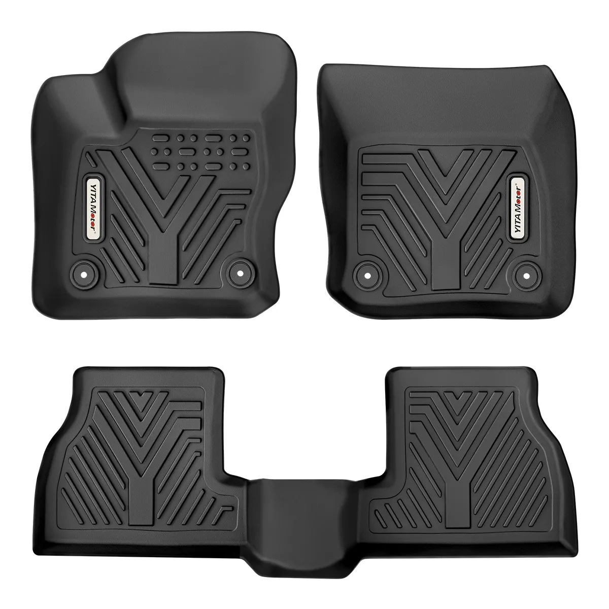 YITAMOTOR® 2012-2018 Ford Focus Floor Mats, Front 1st & 2nd Seat, All Weather Protection