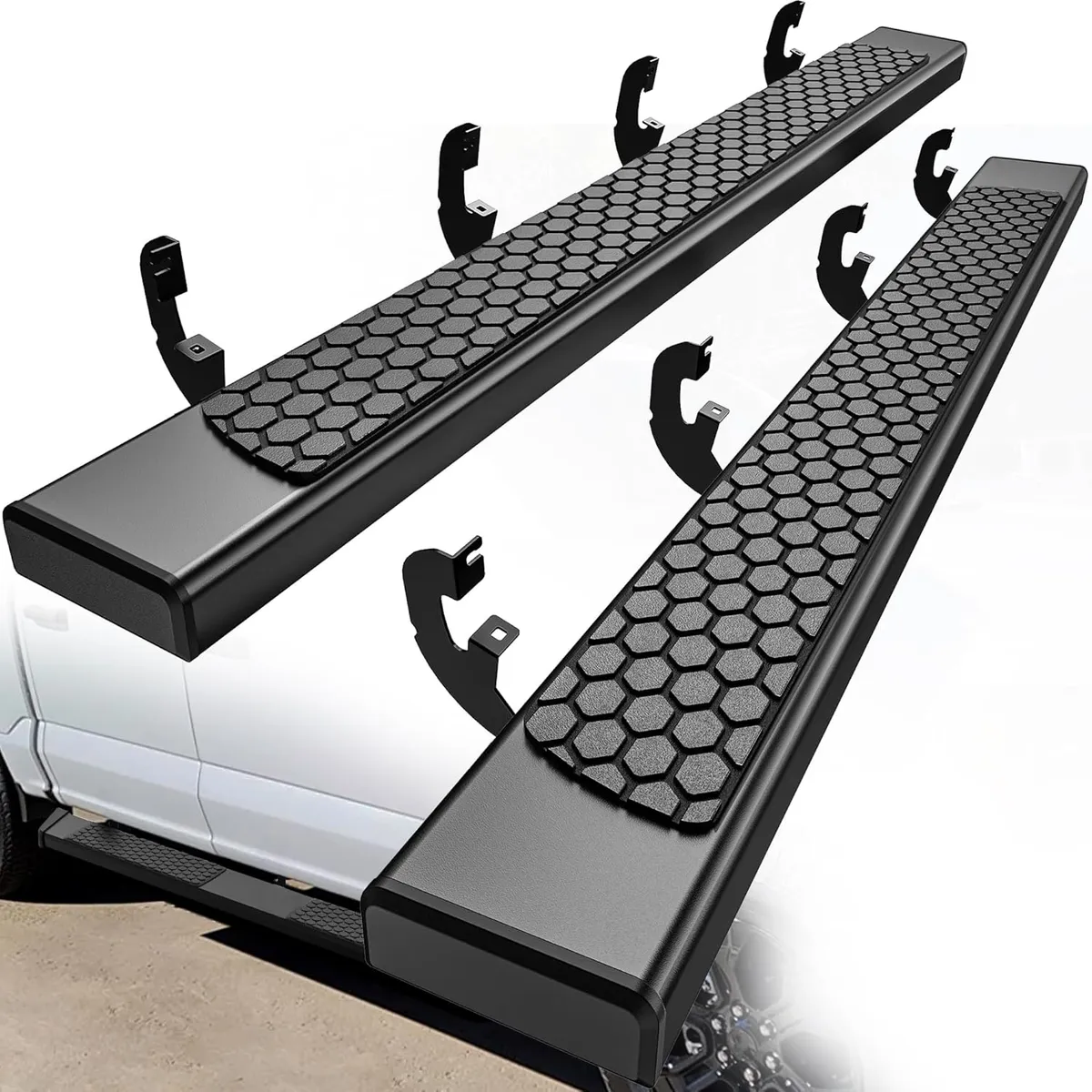 6 Inch Running Boards for 2019–2026 Silverado & Sierra Crew Cab | Textured Black Side Steps | YITAMOTOR