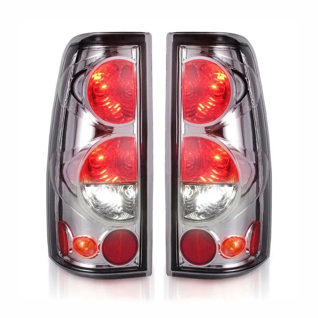 YITAMOTOR® PAIR Tail Lights for 99-06 Chevy Silverado 1500 2500/01-06 Silverado 3500/1999-2002 GMC Sierra