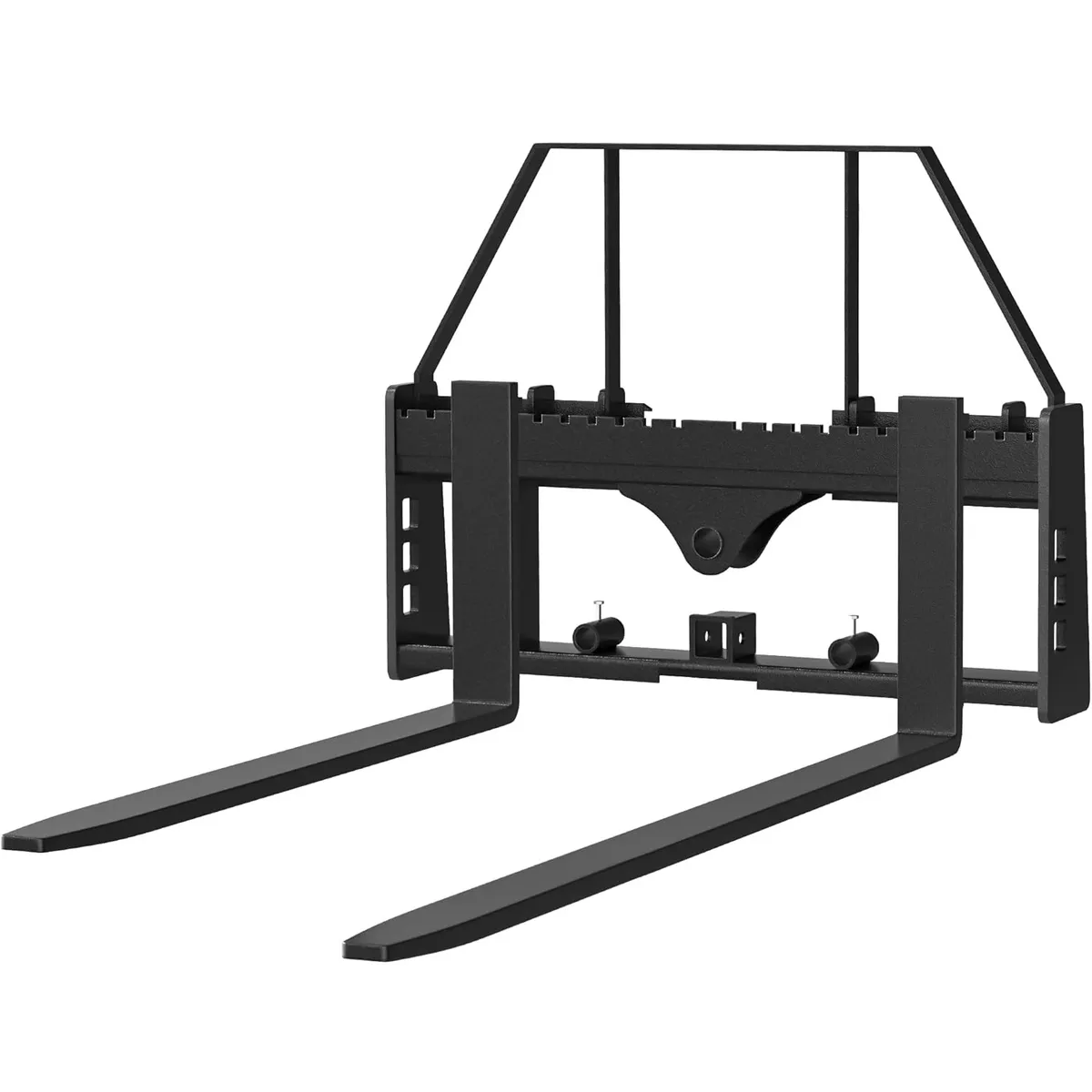 YITAMOTOR 4000lbs Skid Steer Pallet Fork Attachment, 45" Pallet Fork Frame with 48" Fork Blades for Loaders Tractors Quick Tach Mount