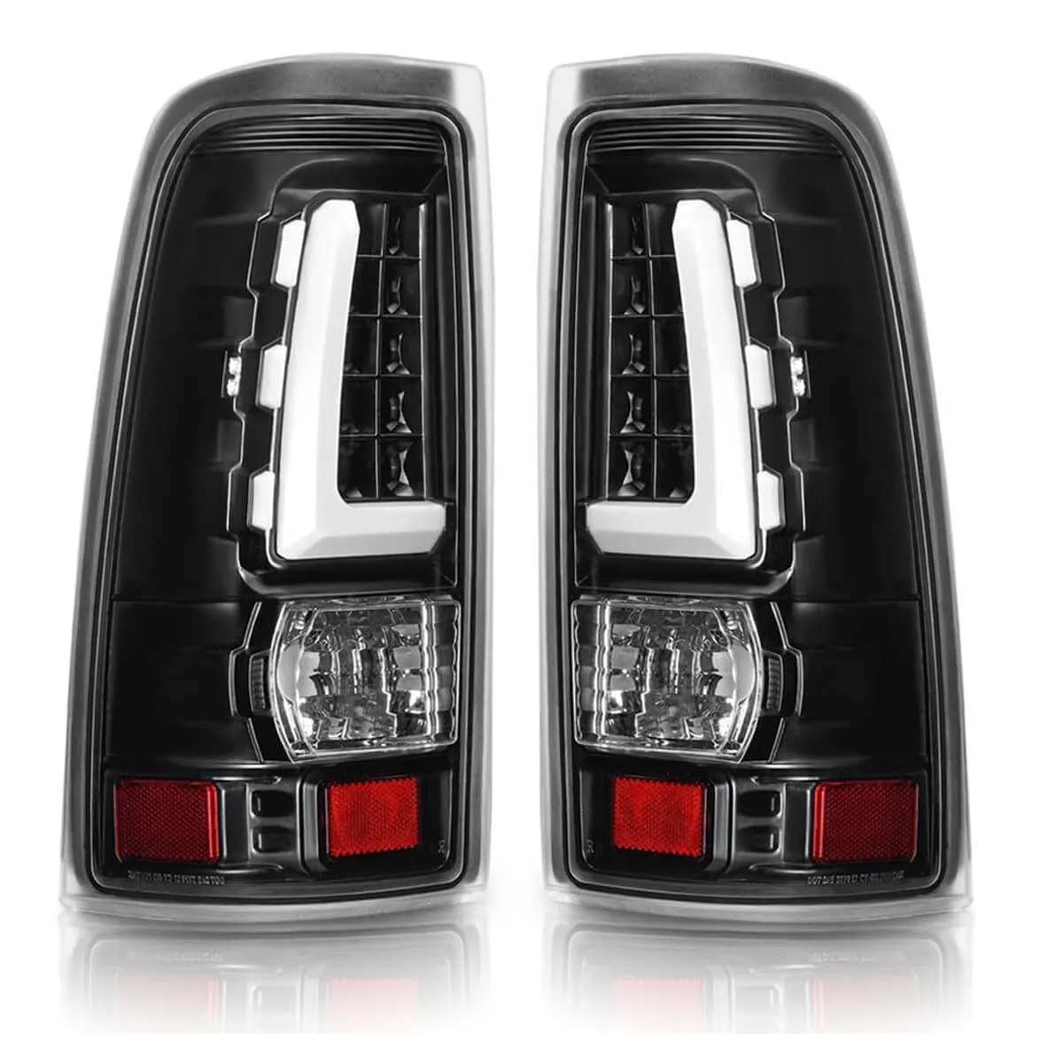 YITAMOTOR® LED Tail Lights Assembly Compatible with 1999-2006 Chevy Silverado 1500 2500/01-06 Silverado 3500/2007 Silverado Classic/GMC Sierra Classic