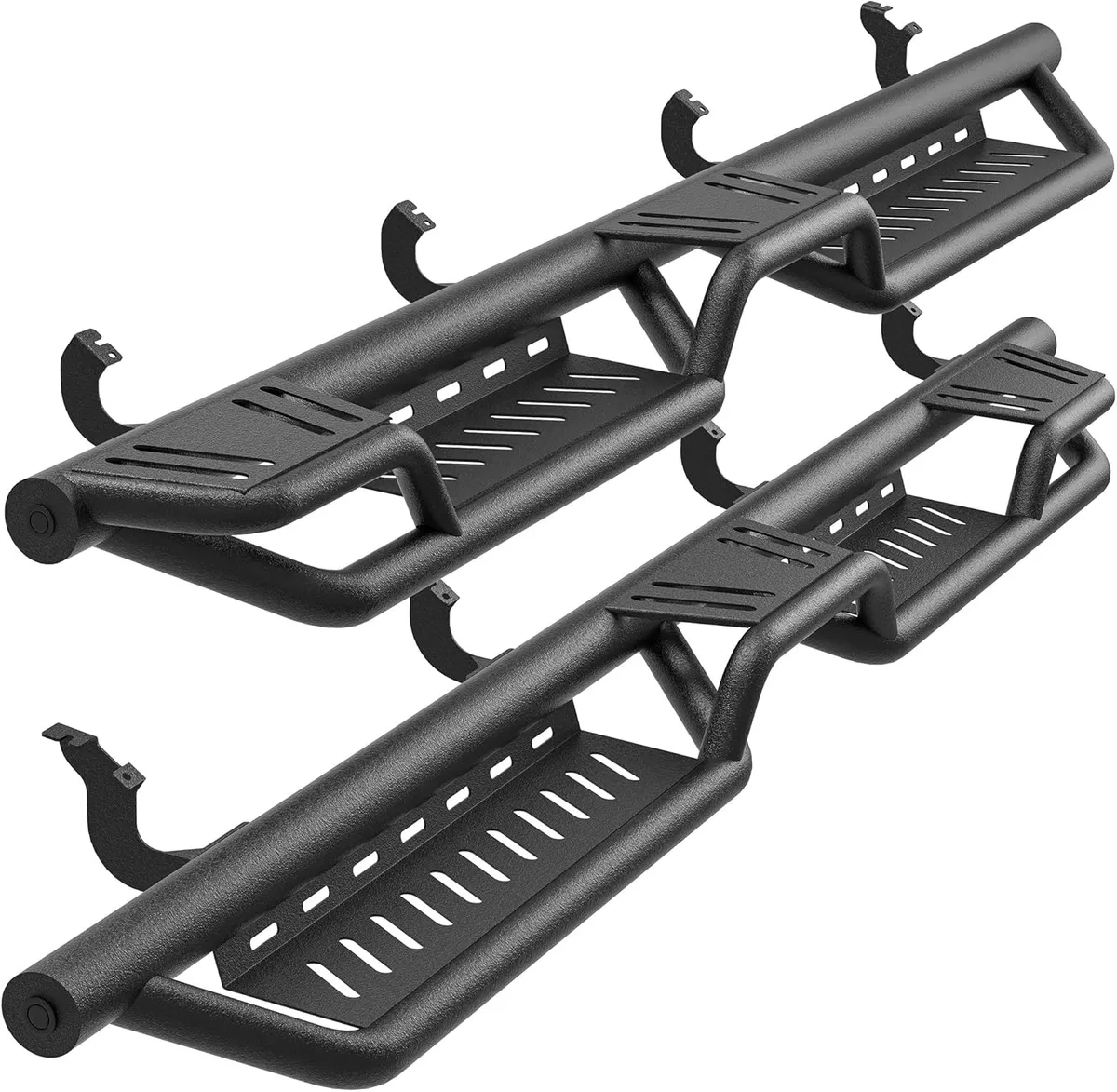 YITAMOTOR Running Boards for 2022-2026 Toyota Tundra CrewMax | 2-Step Bed Access & Black Nerf Bars