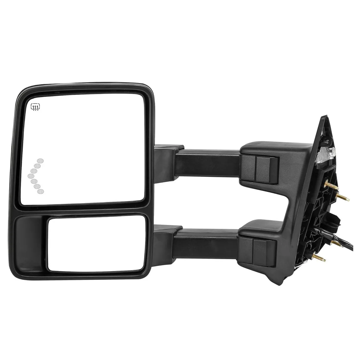 YITAMOTOR Power Heated Towing Mirror for 2008-2016 Ford F250 F350 F450 F550 – Driver Side, Smoke Lens, LED Signal