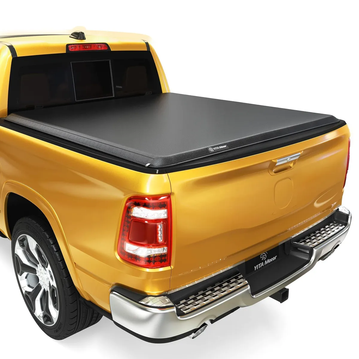 YITAMOTOR® 2002-2018 Dodge Ram 1500 (19-24 Classic ONLY) 6.4ft Fleetside Soft Roll Up Truck Bed Tonneau Cover Without RamBox