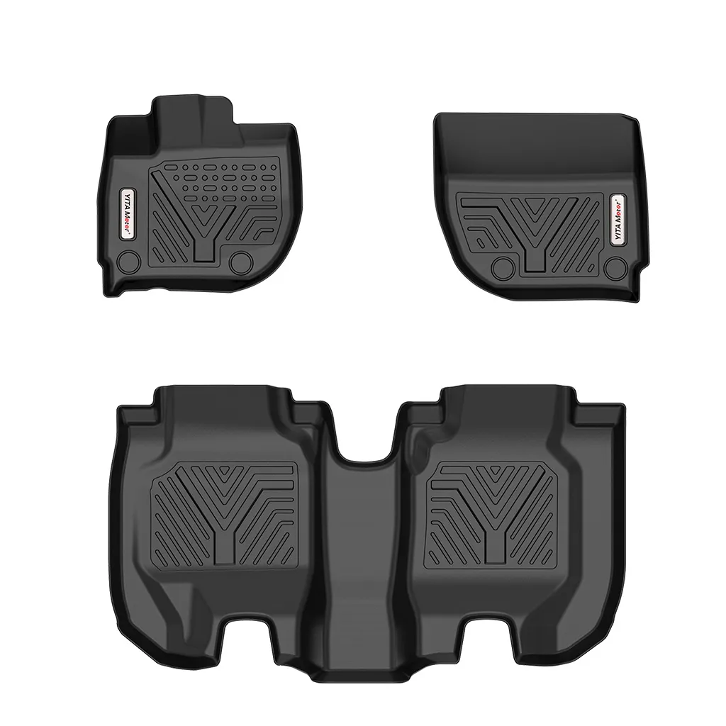 YITAMOTOR® 2016-2022 Honda HR-V Floor Mats, Custom-Fit Black TPE Floor Liners,1st & 2nd Row All-Weather Protection
