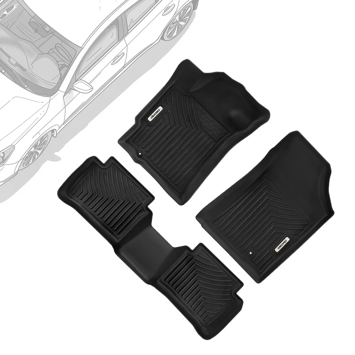 2007-2012 Nissan Altima Sedan All-Weather Guard Floor Mats