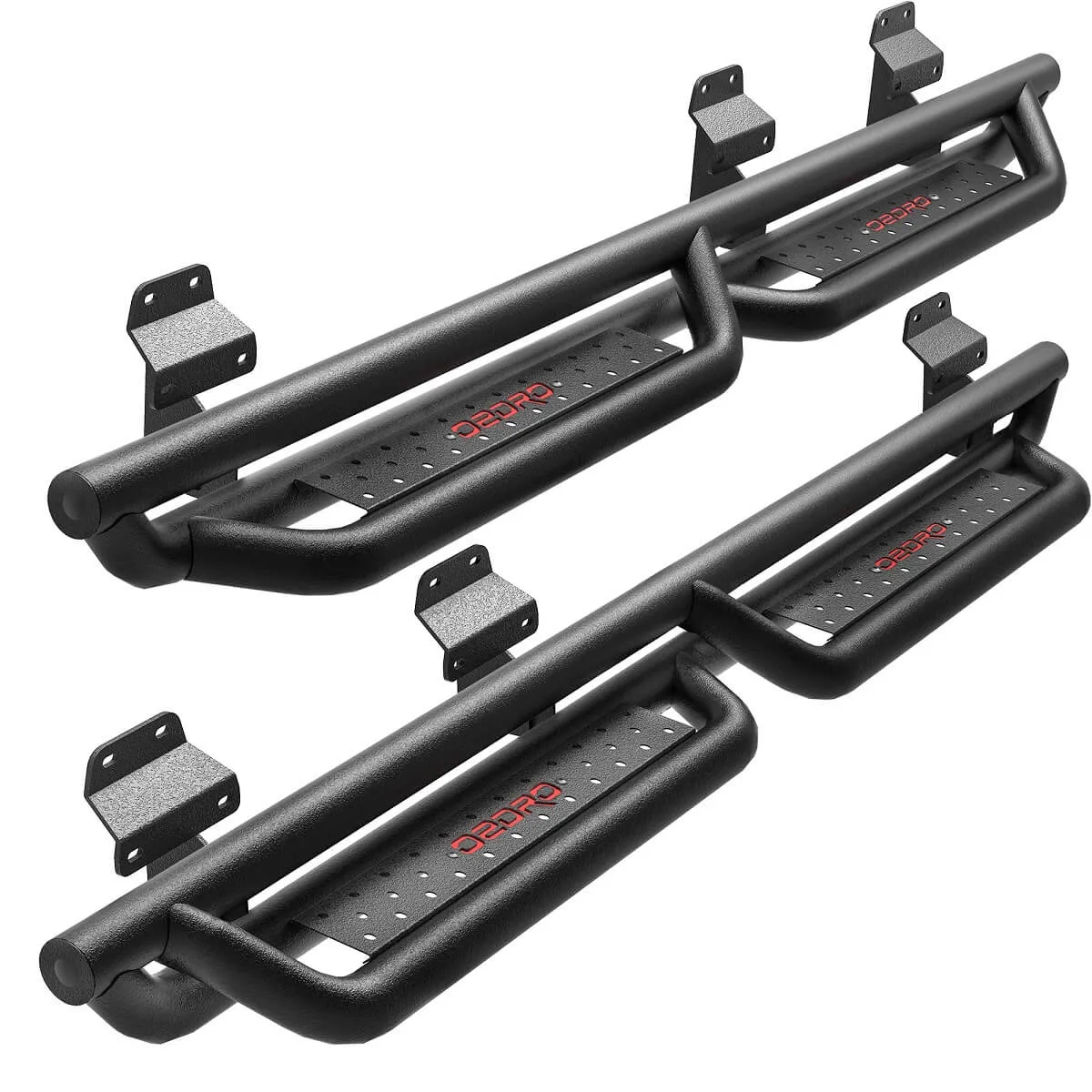 OEDRO® Running Boards for 2015-2026 Ford F150 SuperCrew Cab, 2017-2026 Ford F250 F350 Super Duty Crew Cab, Powder Coated Drop Side Step