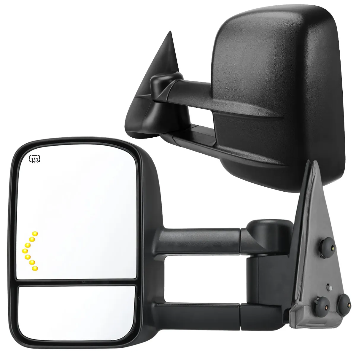 YITAMOTOR® 2007-2013 Chevy Silverado GMC Sierra Cadillac Yukon Tahoe Towing Mirrors, Power Heated w/ Turn Signal