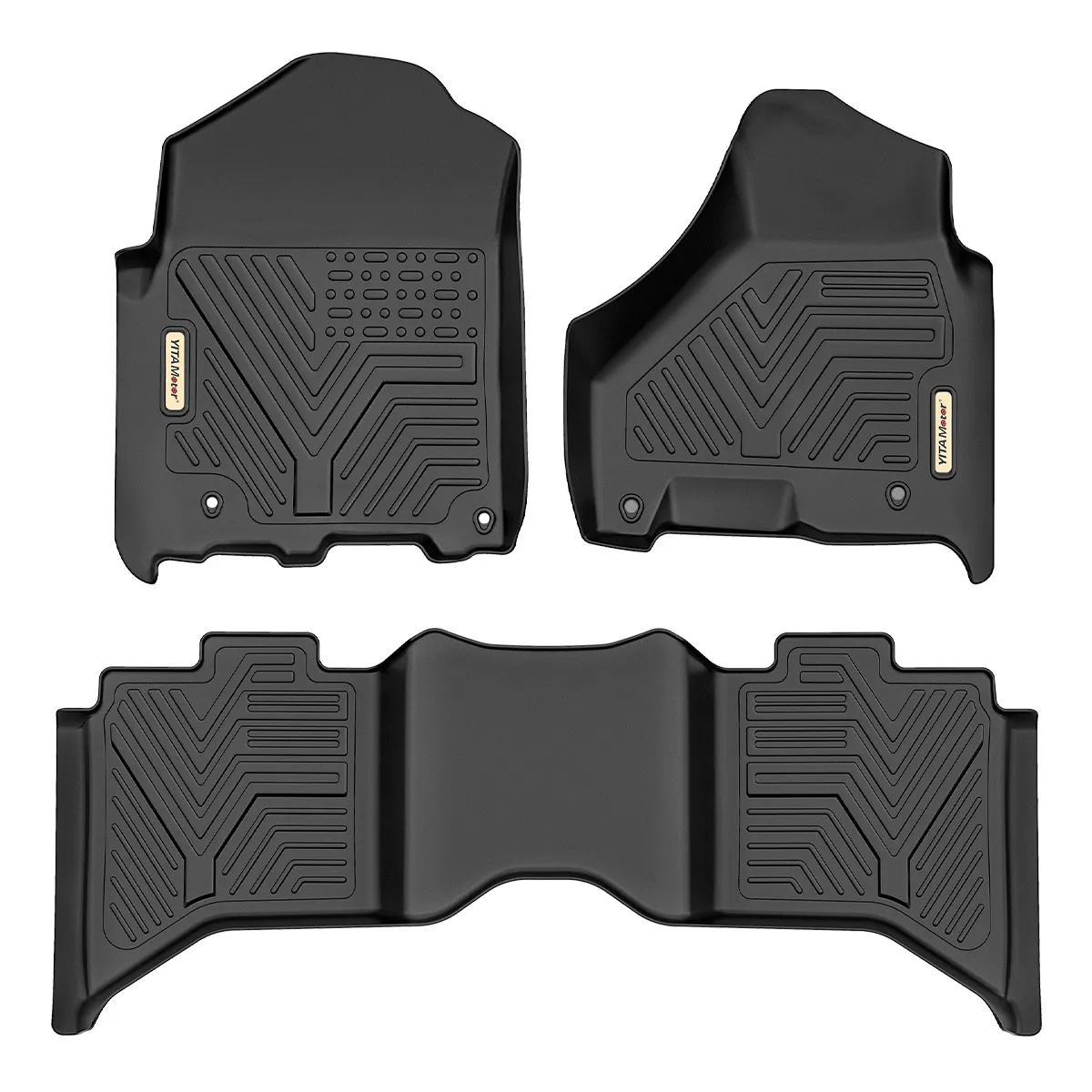 YITAMOTOR® 13-18 Dodge Ram 1500 2500 3500/19-24 Ram 1500 Classic Crew Cab Floor Mats Floor Liners, 1st and 2nd Row