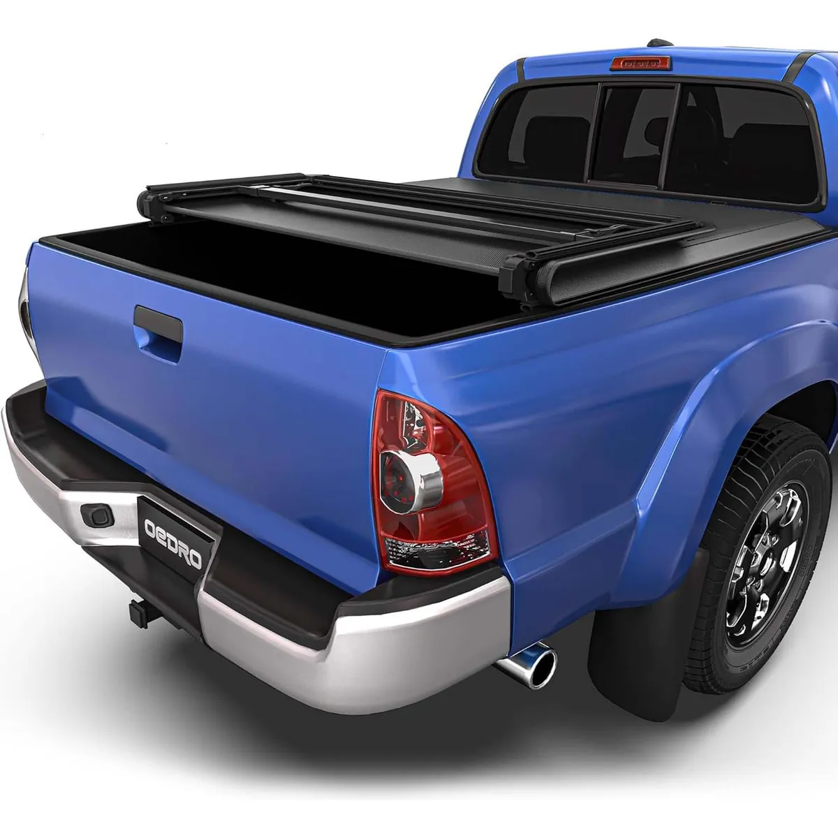 OEDRO 5ft Soft Tri-fold Tonneau Cover for 2005-2015 Toyota Tacoma