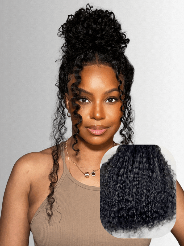 7x5 Bye-Bye Knots Wig 150% Density Jerry Curly Wig With Bleached Invisible Knots