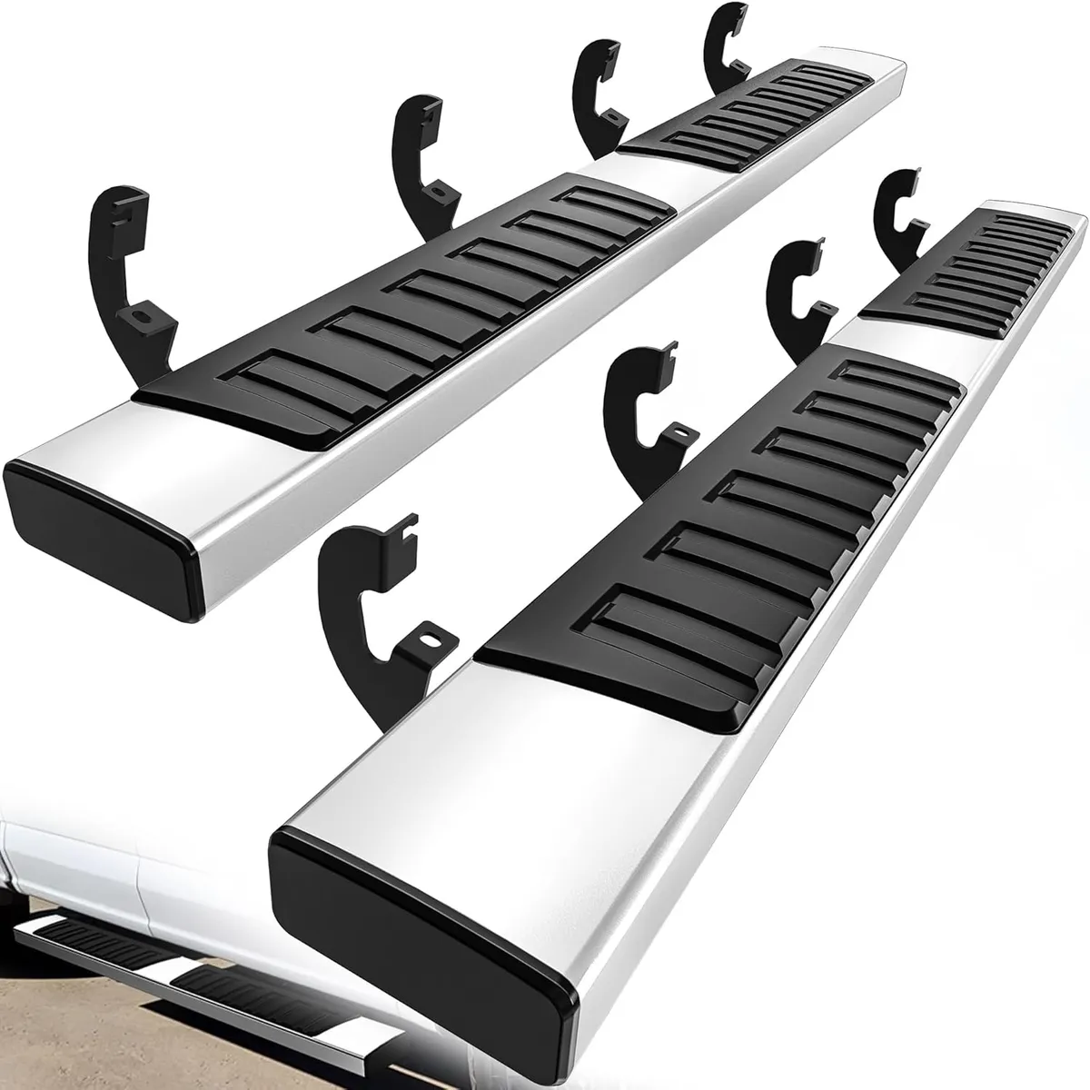 YITAMOTOR 6.5" Stainless Steel Running Boards for 2019-2026 Chevy Silverado & GMC Sierra 1500, 2500HD, 3500HD Crew Cab