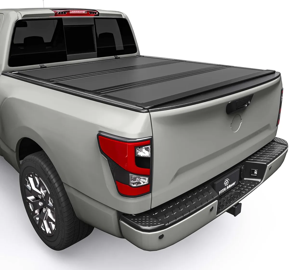 YITAMOTOR Low-Profile Hard Tri-Fold Tonneau Cover for 2022-2026 Nissan Frontier (Excl. Mexico Model)