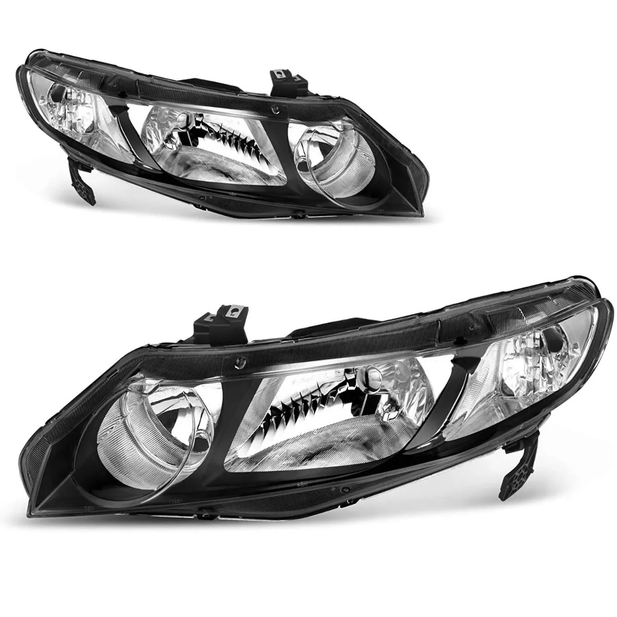 YITAMOTOR® 2006-2011 Honda Civic Sedan 4-Door Headlight Assembly Clear Lens