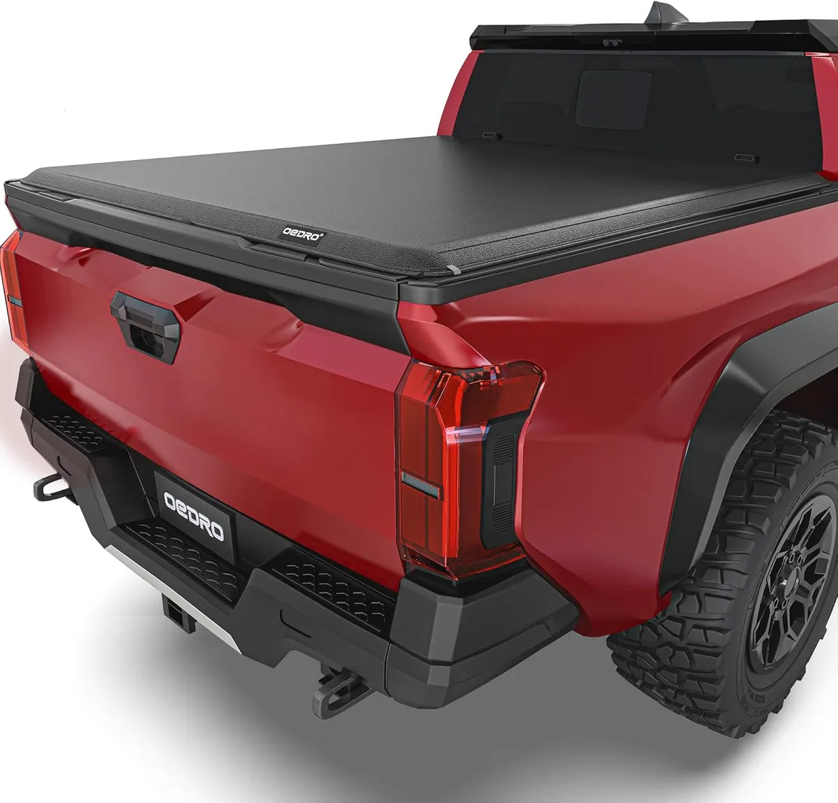 OEDRO Soft Roll Up Truck Bed Tonneau Cover Compatible with Toyota Tacoma 2024-2026 (Excl. Trail) 5 Ft Bed with Track Rail System