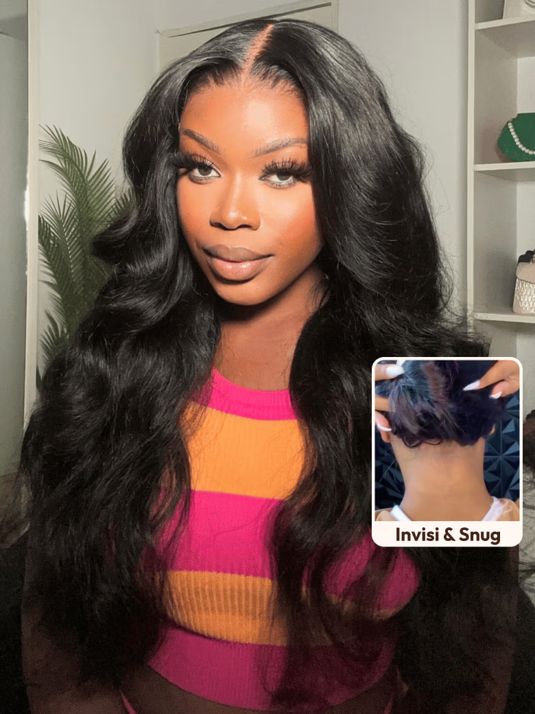 13x4 Pre-Everything™ HD Lace & Transparent Lace Front Pull And Go 3D Body Wave Wig Real Ear To Ear With Invisi Drawstring Wig