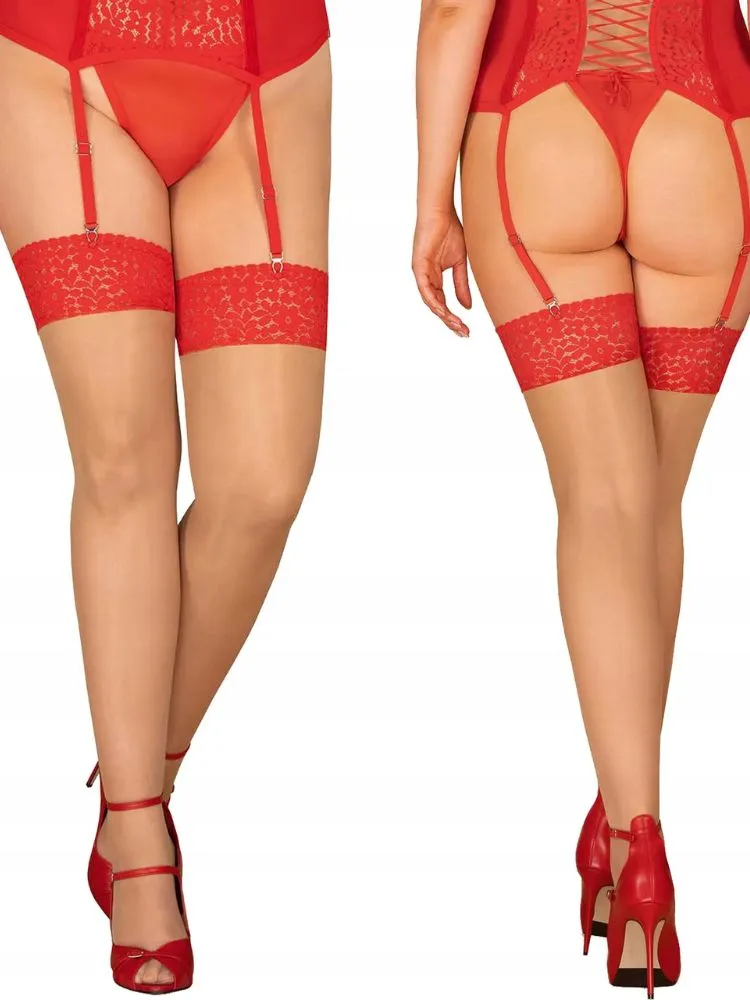 Obsessive Blossmina Lace Top Stockings