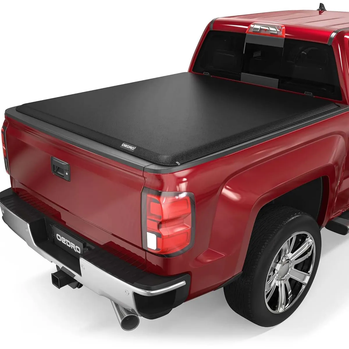OEDRO Upgraded 5.8FT Tri-Fold Truck Bed Tonneau Cover Compatible with 2014-2018 Chevy Silverado 1500 GMC Sierra 1500 5.8 Feet Bed