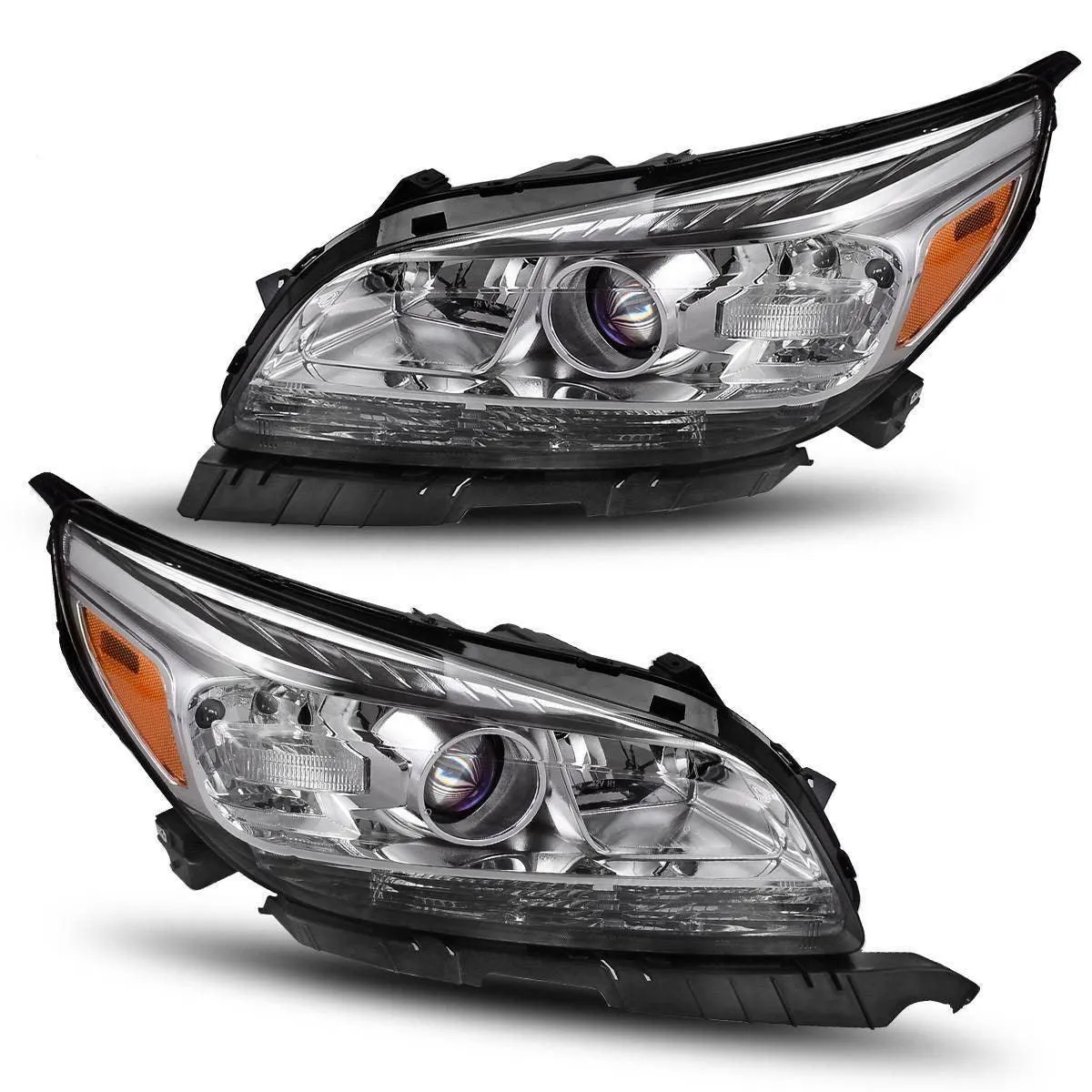 YITAMOTOR® 2013-2015 Chevy Malibu Headlight Assembly Projector Headlamp Left+Right