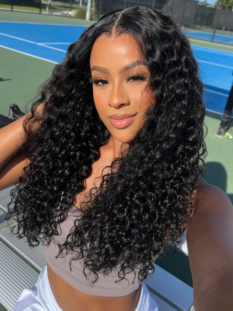 [Price Dropped]7x5 Bye Bye Knots Glueless Wig Quick Install Invisible Knots Lace Wig Bouncy 150% Density