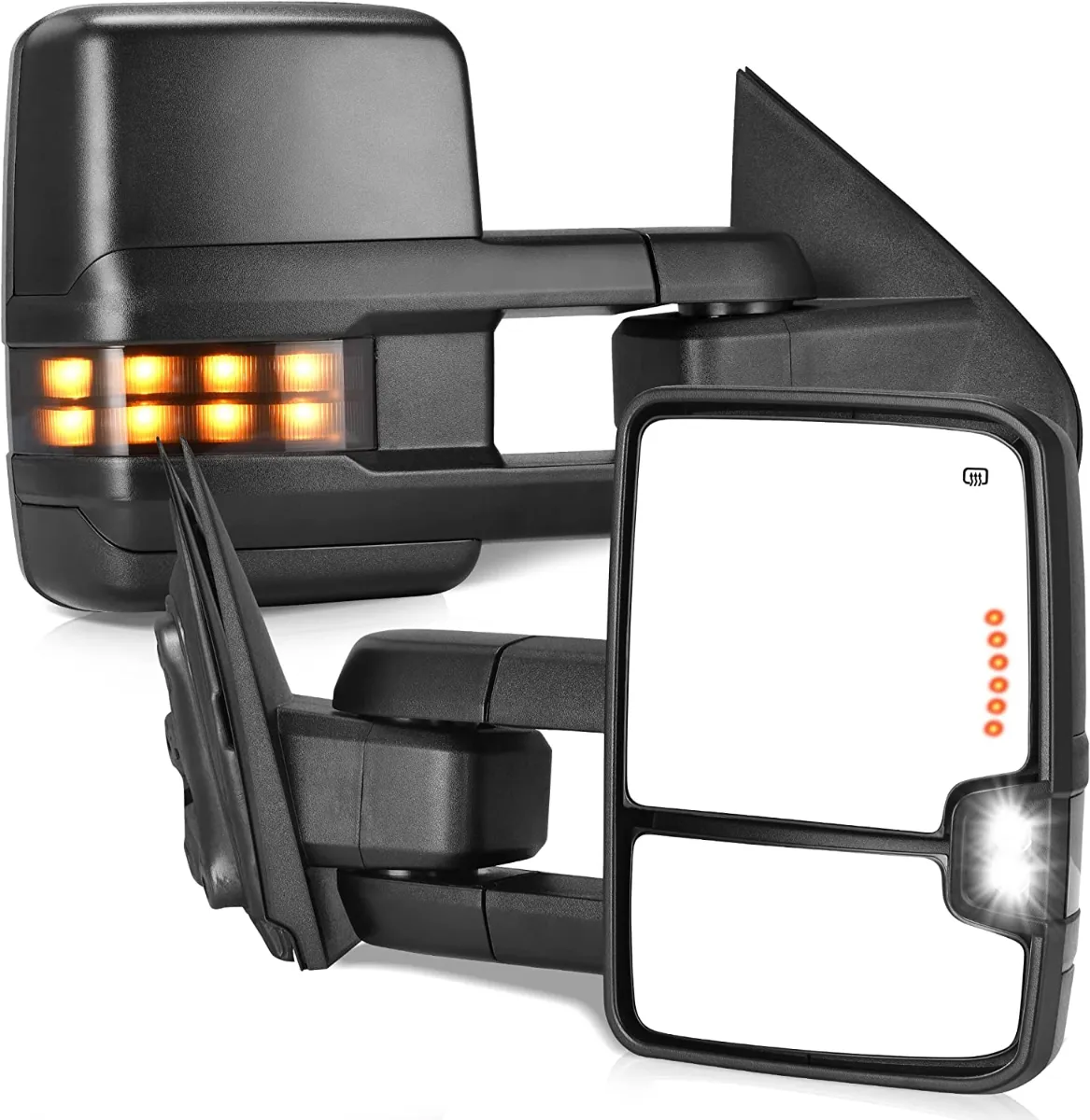 YITAMOTOR® 2014-2018 Chevy Silverado 1500 GMC Sierra 1500, 15-18 Silverado 2500 HD,3500 HD Towing Mirrors