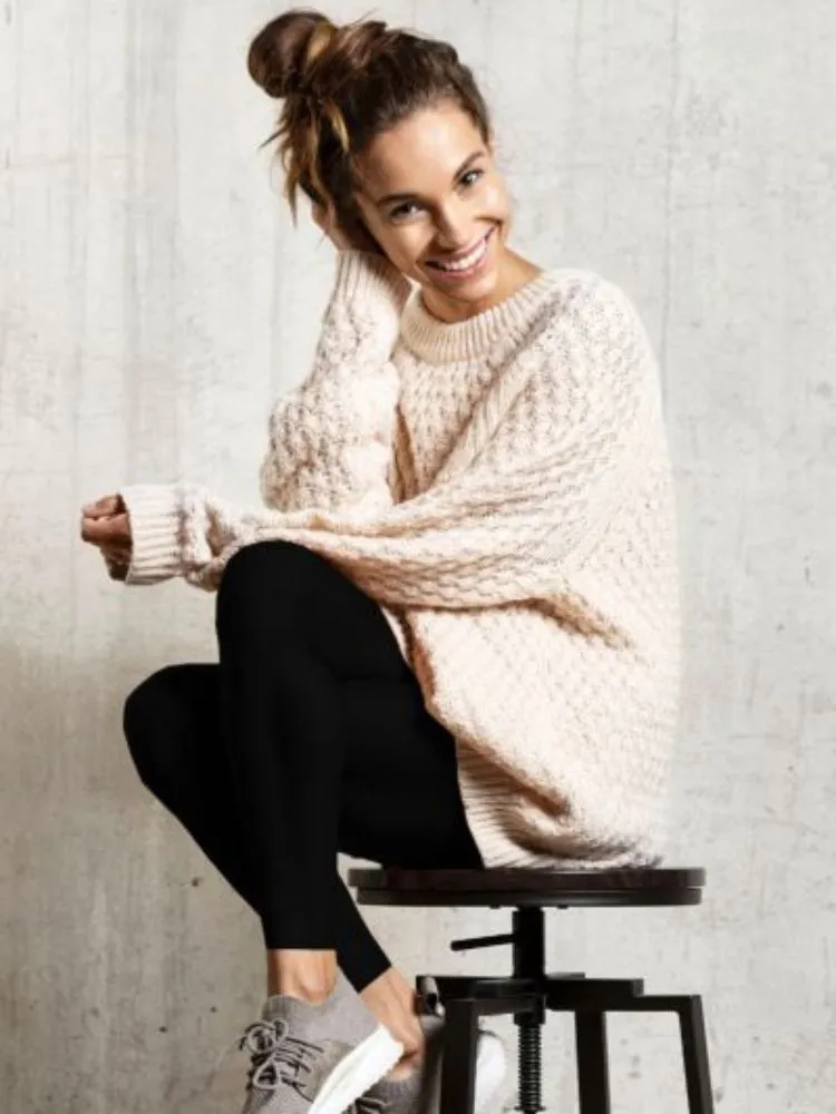 Couture Velvet Fleece Footless Tights