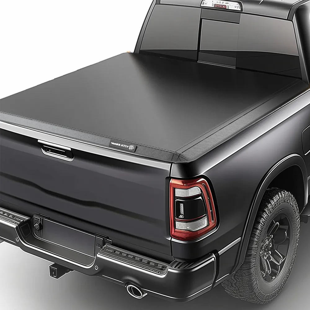 YITAMOTOR® 09-26 Ram 1500 Classic/New body, Fleetside 5.7ft Bed Soft Tri-Fold Truck Bed Tonneau Cover Without Rambox