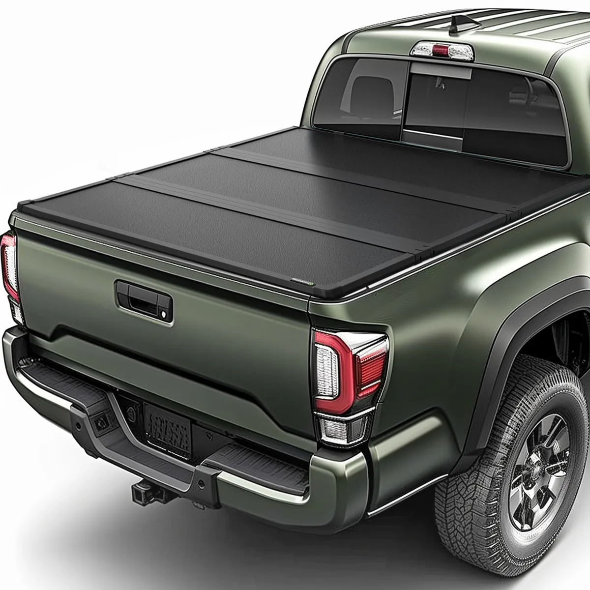 FRP Hard Tri-Fold Tonneau Cover for 2002-2025 Dodge Ram 1500,  2003-2024 Ram 2500/3500, 6.4ft Bed, No Rambox