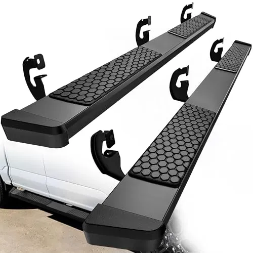 6 Inches Running Boards Replacement for 2009-2014 Ford F150 SuperCrew Cab, Black Side Steps Nerf Bar Rails