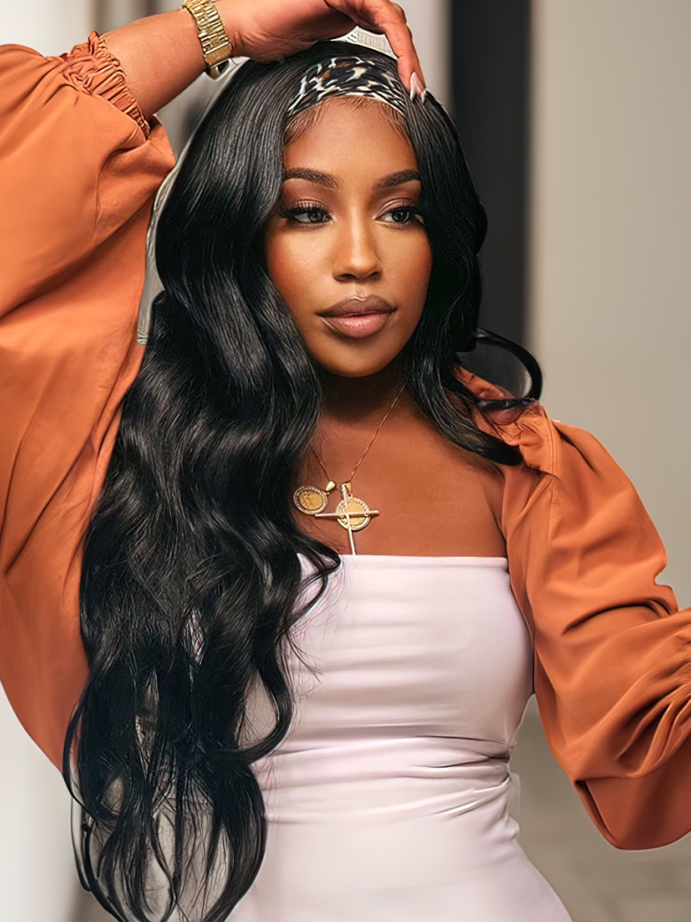Put On And Go Headband Body Wave Human Hair Wig Beginner Friendly