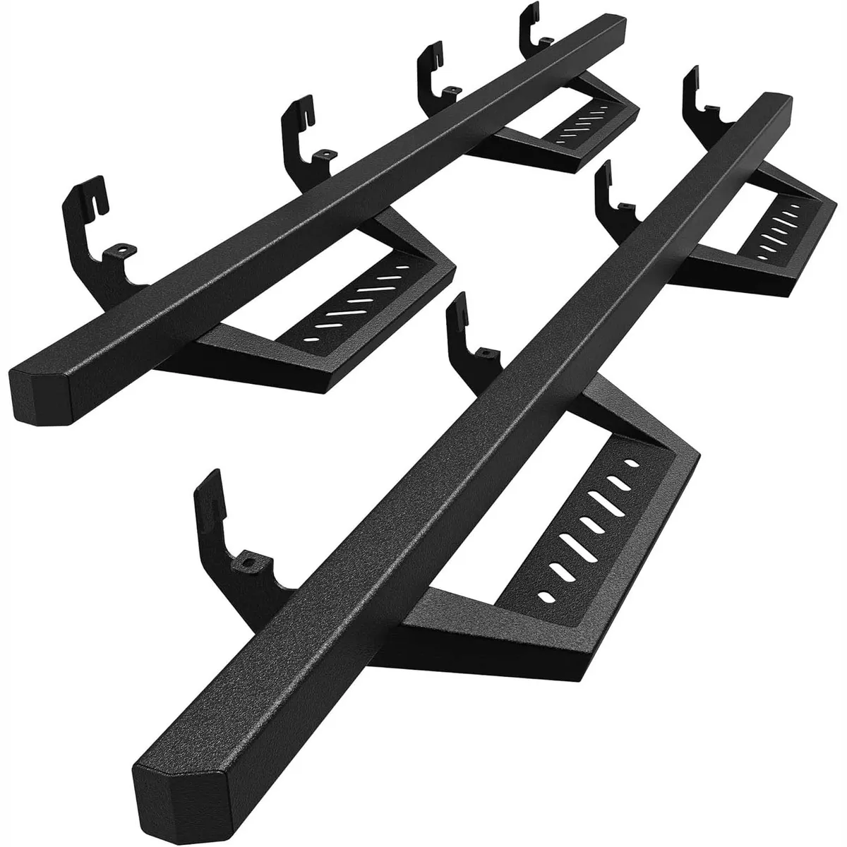 OEDRO Running Boards Steps Compatible with Chevy Colorado/GMC Canyon 2015-2026 Crew Cab - Drop Side Step Rails - Dual Stage Textured Black Powder Coat