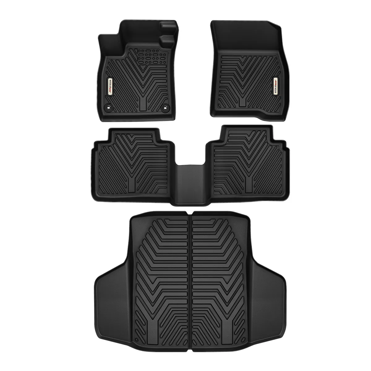 Floor Mats Compatible with Honda Accord 2023-2026 (Include Hybrid Models), TPE Floor Liner Fit for Accord Accessories, 1st, 2nd Row and Cargo Liners