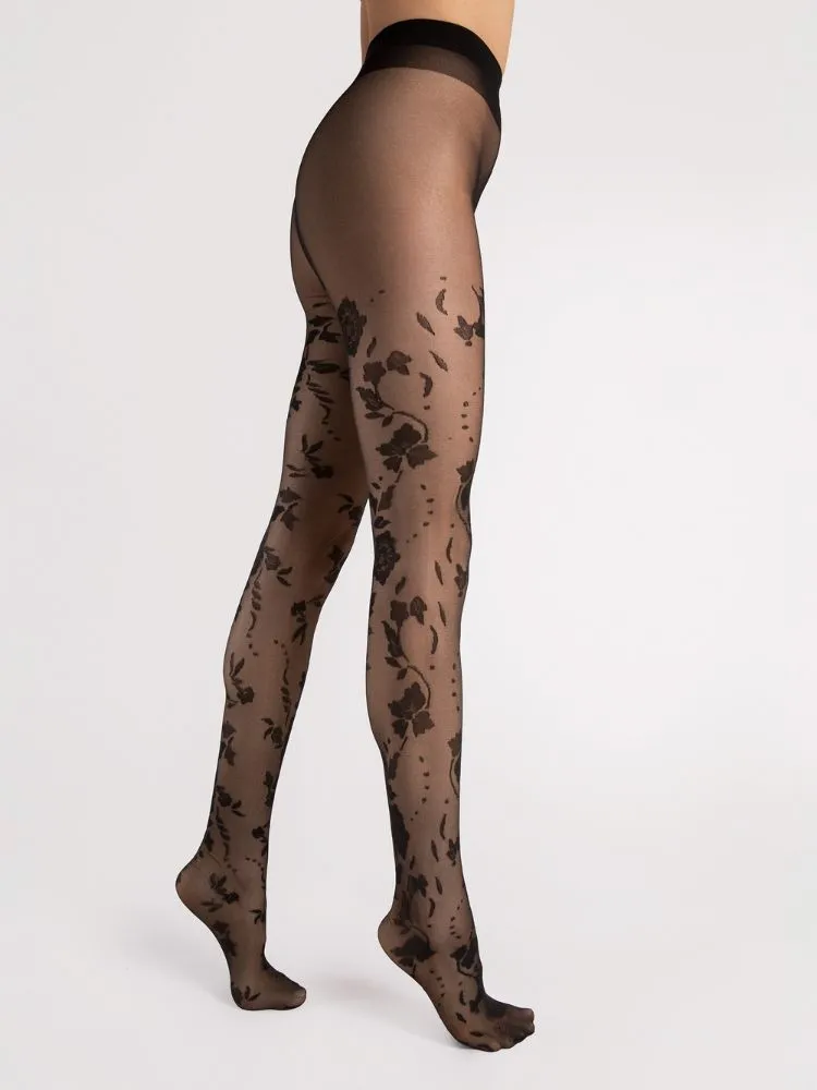 Fiore Flores Floral Tights