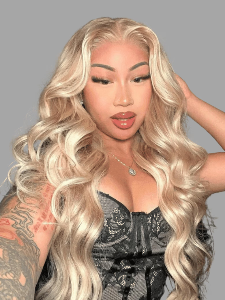 [20''=$99] UNice 13x4 Lace Front Body Wave Glossy Blonde Pre-Everything Wig