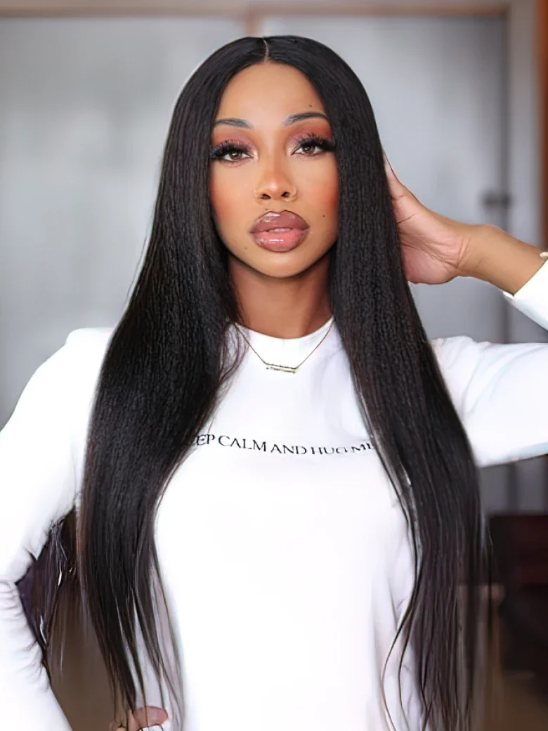 200% Density 13x4 Lace Front Pre Plucked with Baby Hair Straight Hair Wig