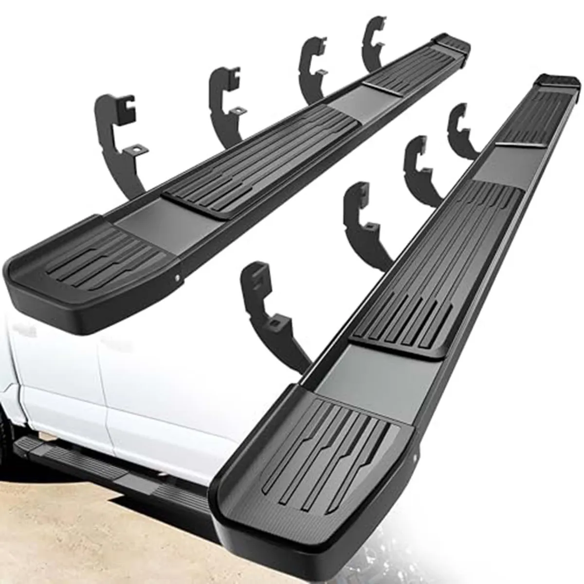 6 Inches Running Boards for 2019-2026 Chevy Silverado/GMC Sierra 1500 Crew Cab, 2020-2026 2500HD 3500HD Crew Cab Side Steps Black Nerf Bars
