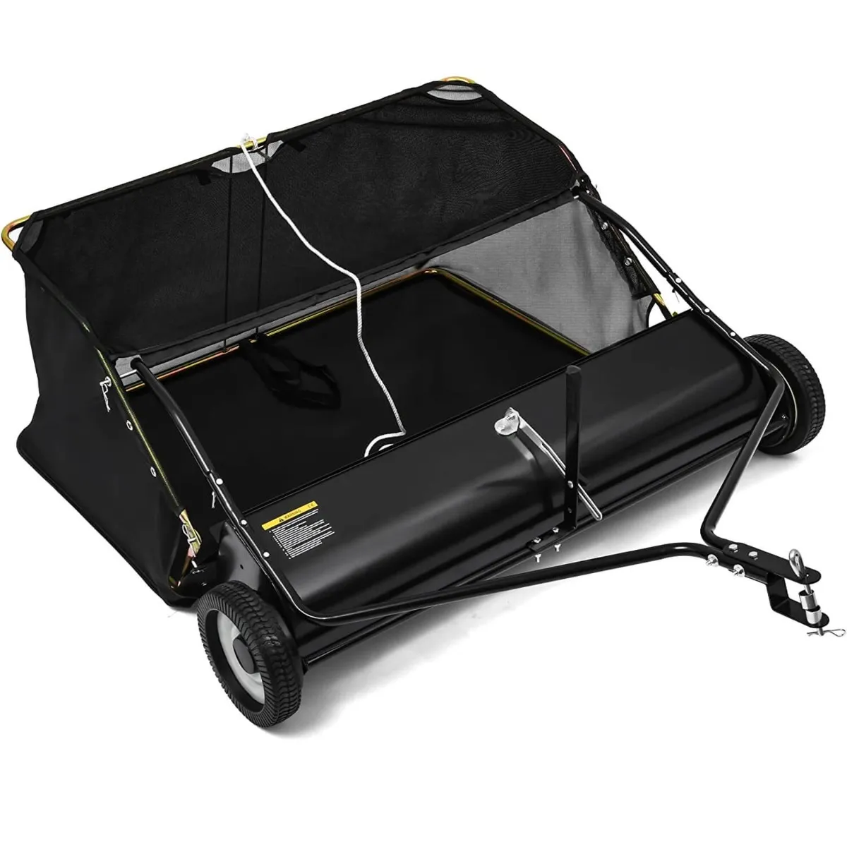 YITAMOTOR® 48" Tow Behind Lawn Sweeper Leaf Collector Sweeper for Lawn