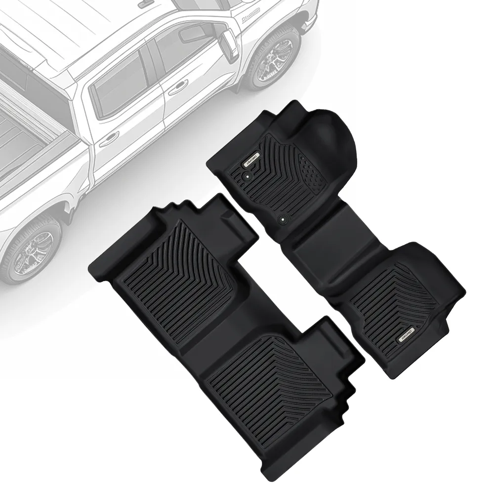 Floor Mats for 2019-2026 Chevy Silverado 1500 & GMC Sierra 1500 Crew Cab & 2020-2026 Chevy Silverado & GMC Sierra 2500HD 3500HD Crew Cab Bench Seat