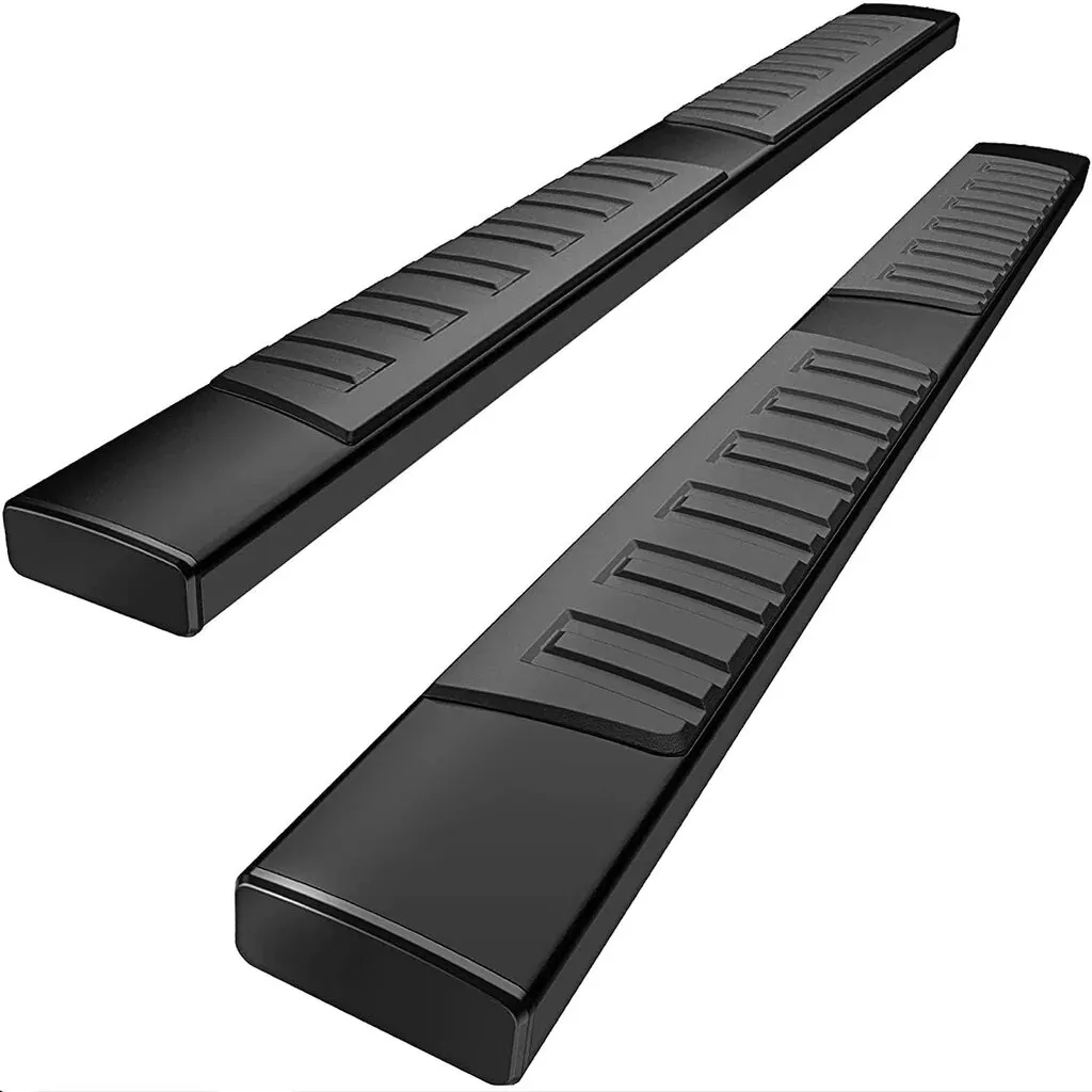 YITAMOTOR® 6" Running Boards For 15-26 Ford F150 Super Cab, 17-26 Ford F250 F350 SuperCab Aluminum Black Side Steps Nerf Bars