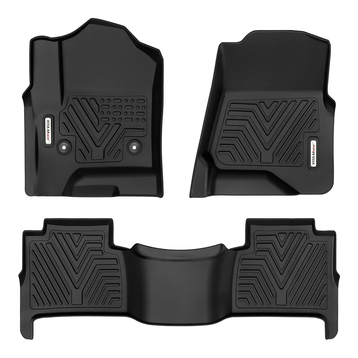 YITAMOTOR® Floor Mats Floor Liner for 2015-2020 Chevrolet Tahoe/GMC Yukon, 1st & 2nd Row All Weather Protection