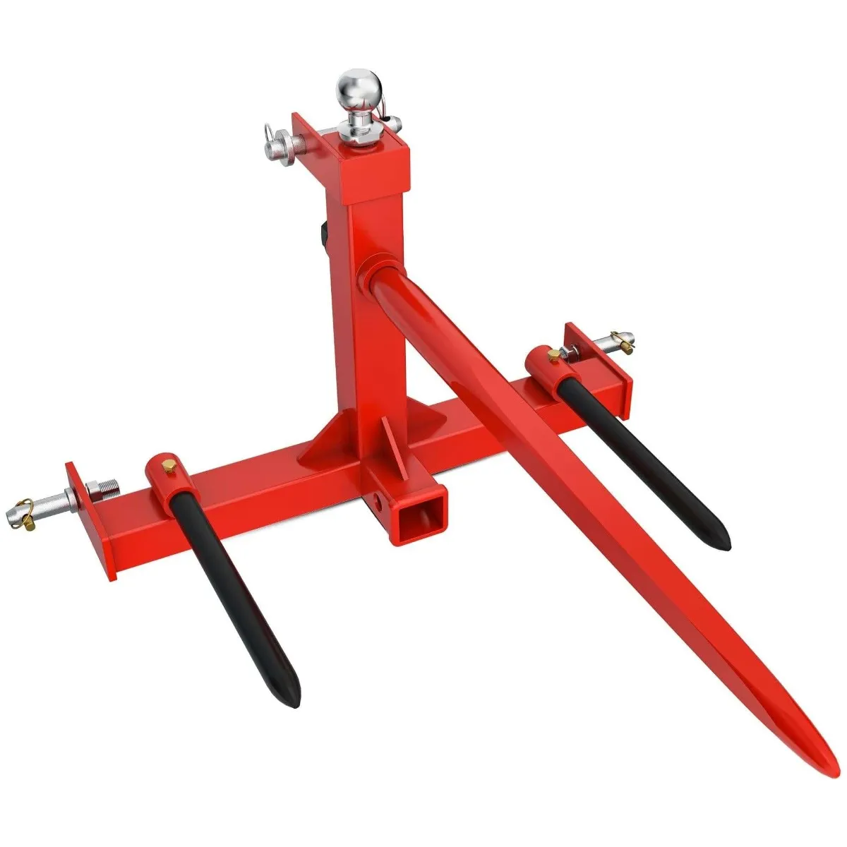 YITAMOTOR® 3 Point Hay Bale Spear Trailer Hitch Receiver Cat 1 Tractor Lift Capacity 3000lb