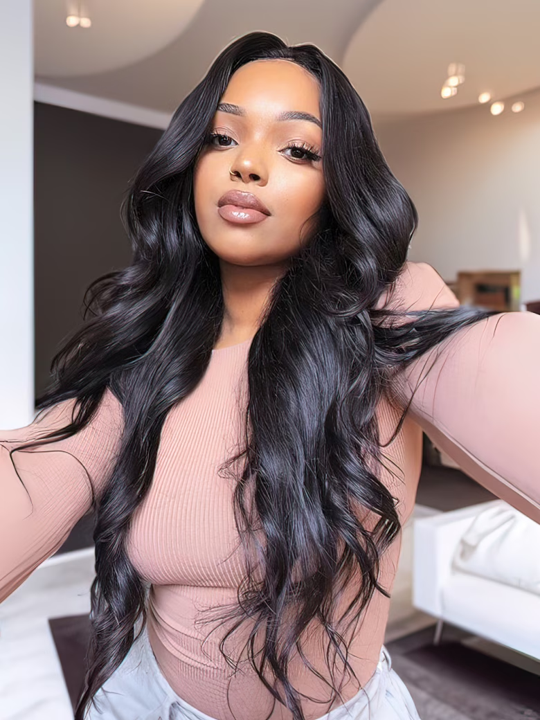 [From 18"] Glueless Body Wave Beginner Friendly Upgrade U Part Hair Wig‎ Natural Color Wigs