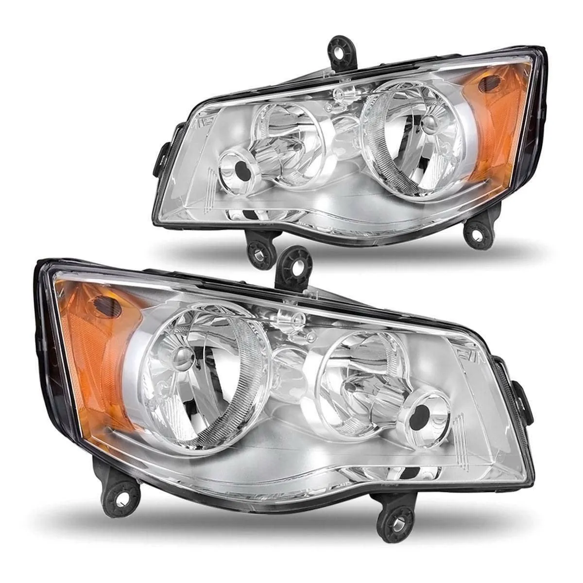 YITAMOTOR® 2011-2019 Dodge Grand Caravan 2008-2016 Chrysler Town & Country Headlights Pair