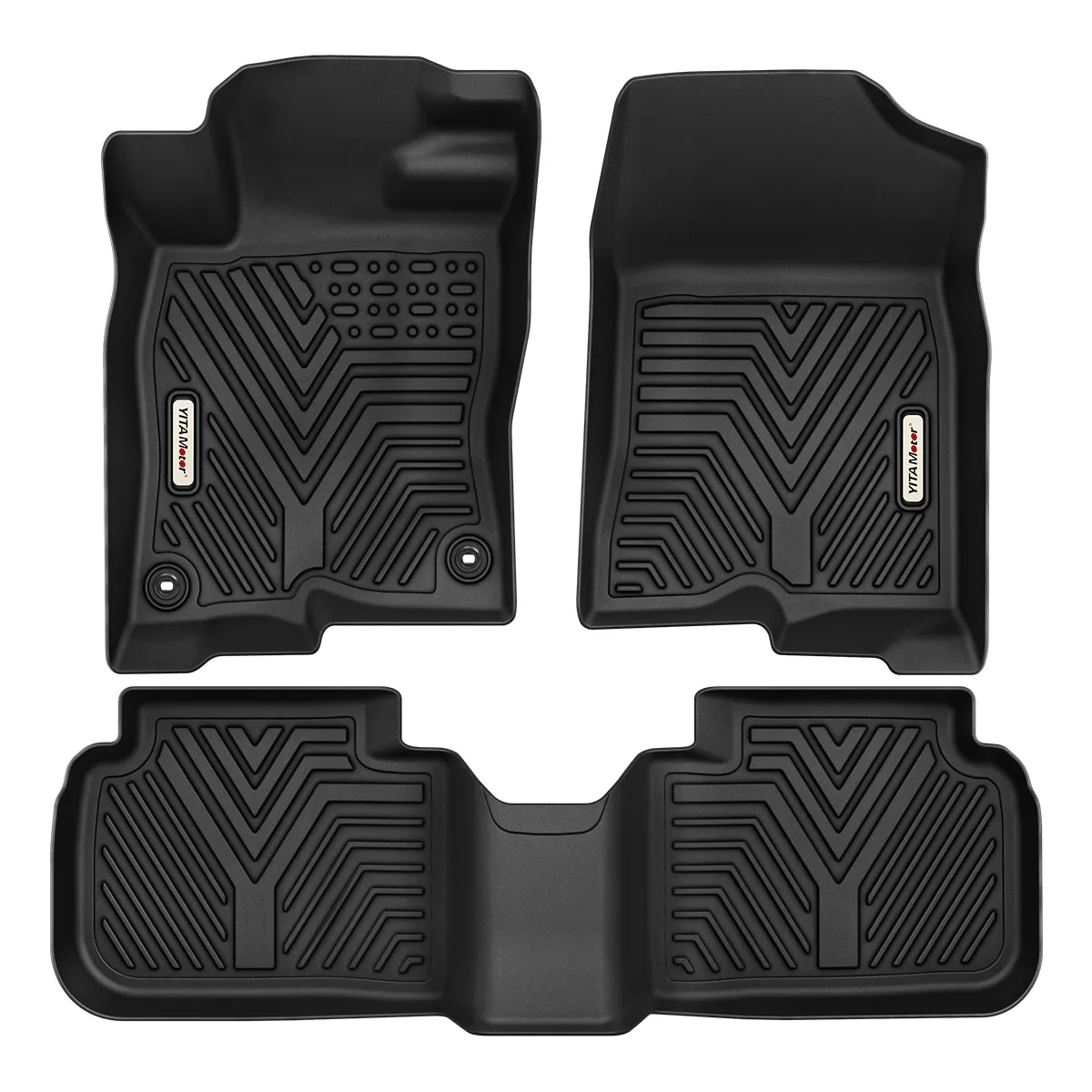 Custom Fit All-Weather Floor Mats for 2022-2026 Honda Civic (Not for Coupe Models), TPE 1st & 2nd Row Car Liners Set